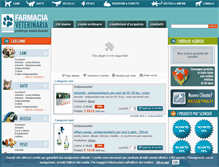 Tablet Screenshot of farmacia-veterinaria.it